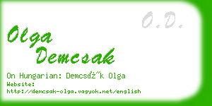 olga demcsak business card